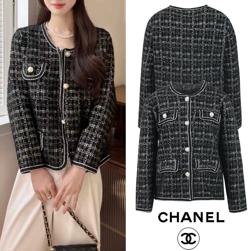 💕 샤* 골드버튼 트위드 램스울 자켓