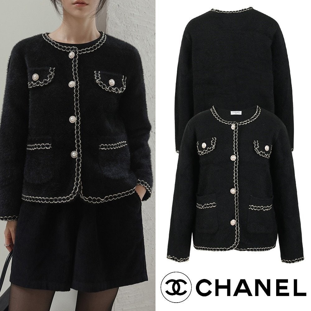 💕 샤* 골스 버튼 캐시미어 트위드 자켓