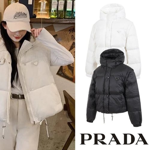 💕 프** 클래식 트라이앵글 후드 덕다운 멀티 패딩