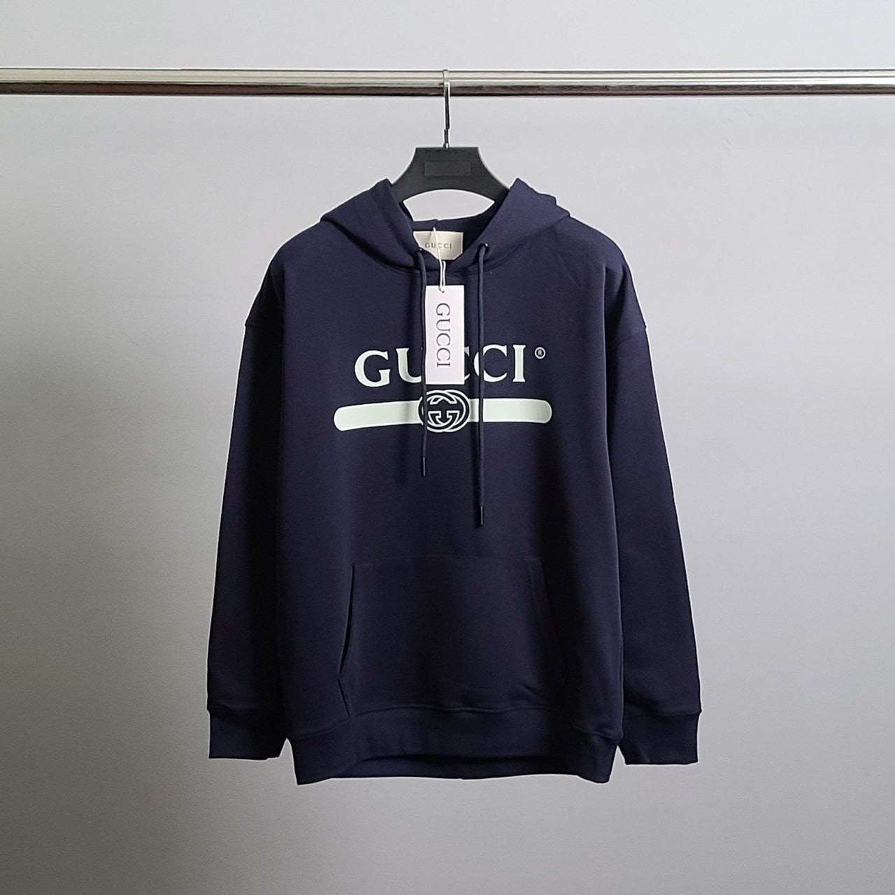 💕 구* 베이직 띠로고 코튼 후드티