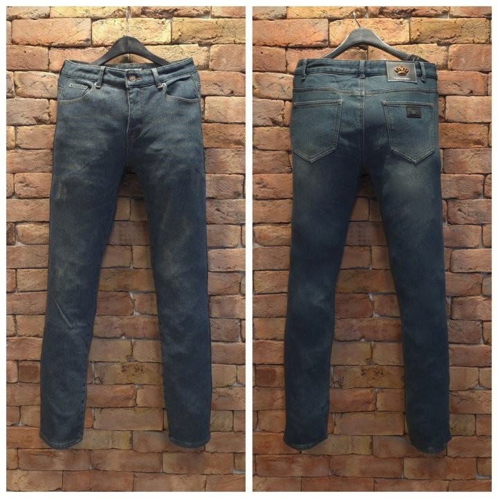 <돌*체앤가바나 기모바지 (골드 크라운 패치)>