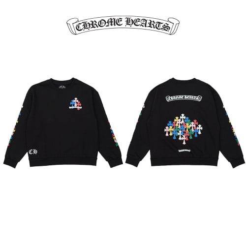 재입고!! 크*하* 멀티 컬러 크로스 맨투맨(블랙)