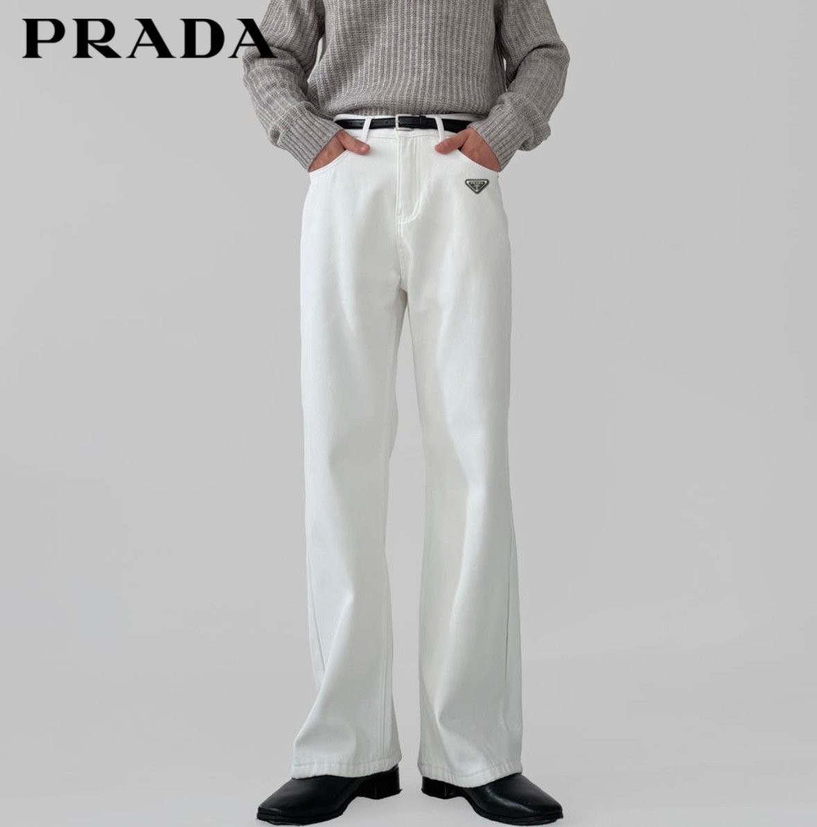 PRD 베이직 기모 세미와이드 팬츠