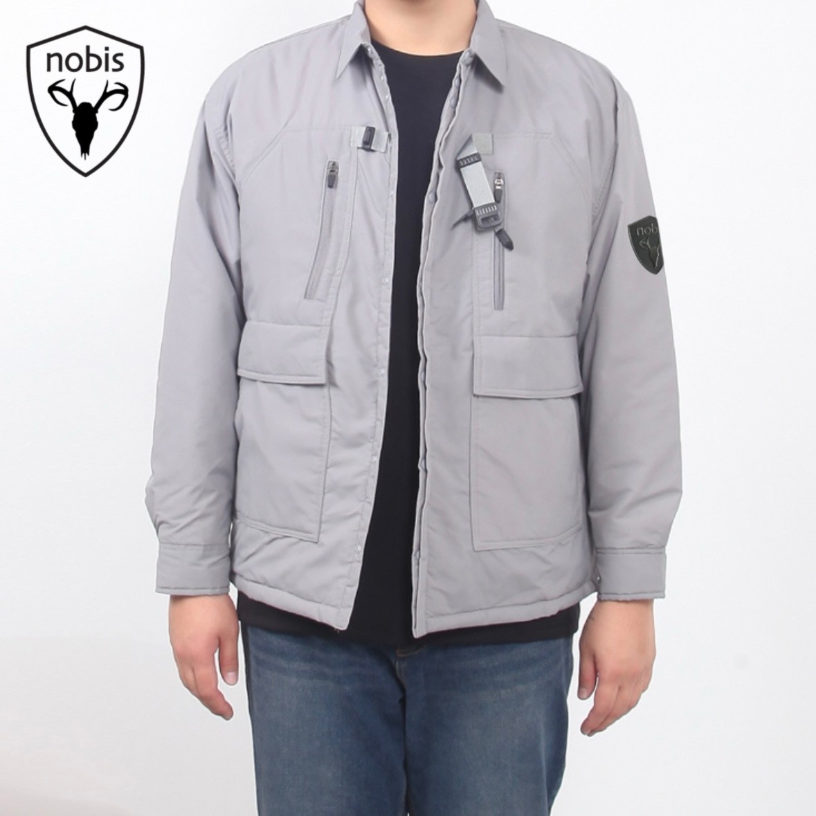 NB 빅사이즈 버클 경량패딩자켓