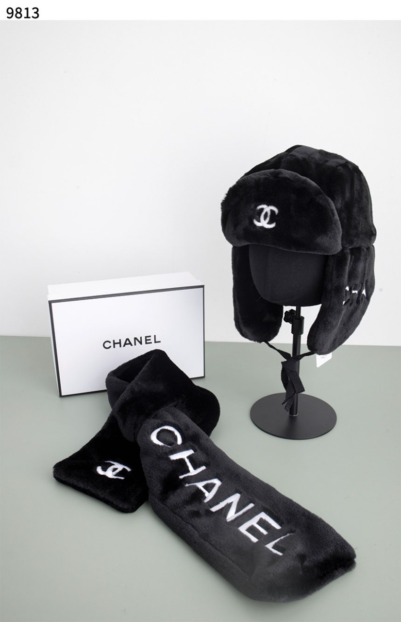 #샤넬 [Chanel] 수입고급 코코샤넬 시어링 트래퍼 햇 & 머플러 세트 신상입고💢 #머플러 #모자  #9813