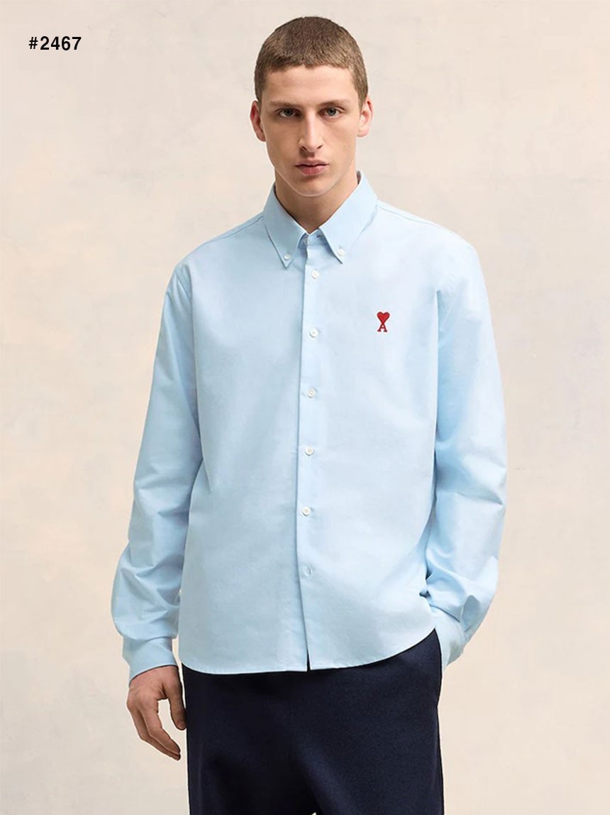 🍀 [AMI] 아미 스몰하트 옥스포드 셔츠 🍀