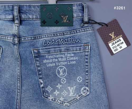 🍀 [LOUIS VUITTON] 루이비통 이니셜 엠포 자수 워싱 데님 팬츠 🍀