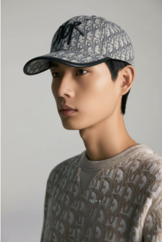 디V 오블리크 자가드 볼캡 수입