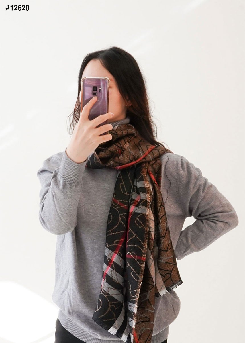 🍀 [BURBERRY] 버버리빅체크  B로고 리버서블  머플러 🍀