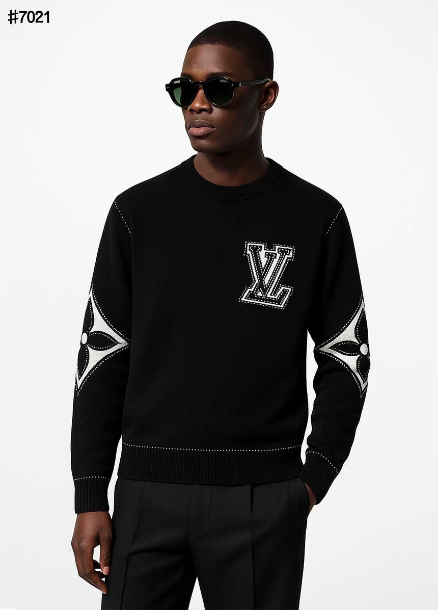 🍀 [LOUIS VUITTON] 루이비통 LV 플라워 인타르시아 니트 풀오버 🍀