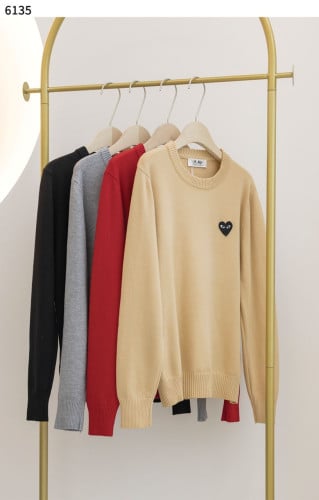 🍀 [COMME des GARCONS] 꼼데가르송 수입고급 하트 아플리케 스웨트셔츠 🍀