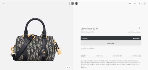 🚨디올 오블리크 그루브 20백