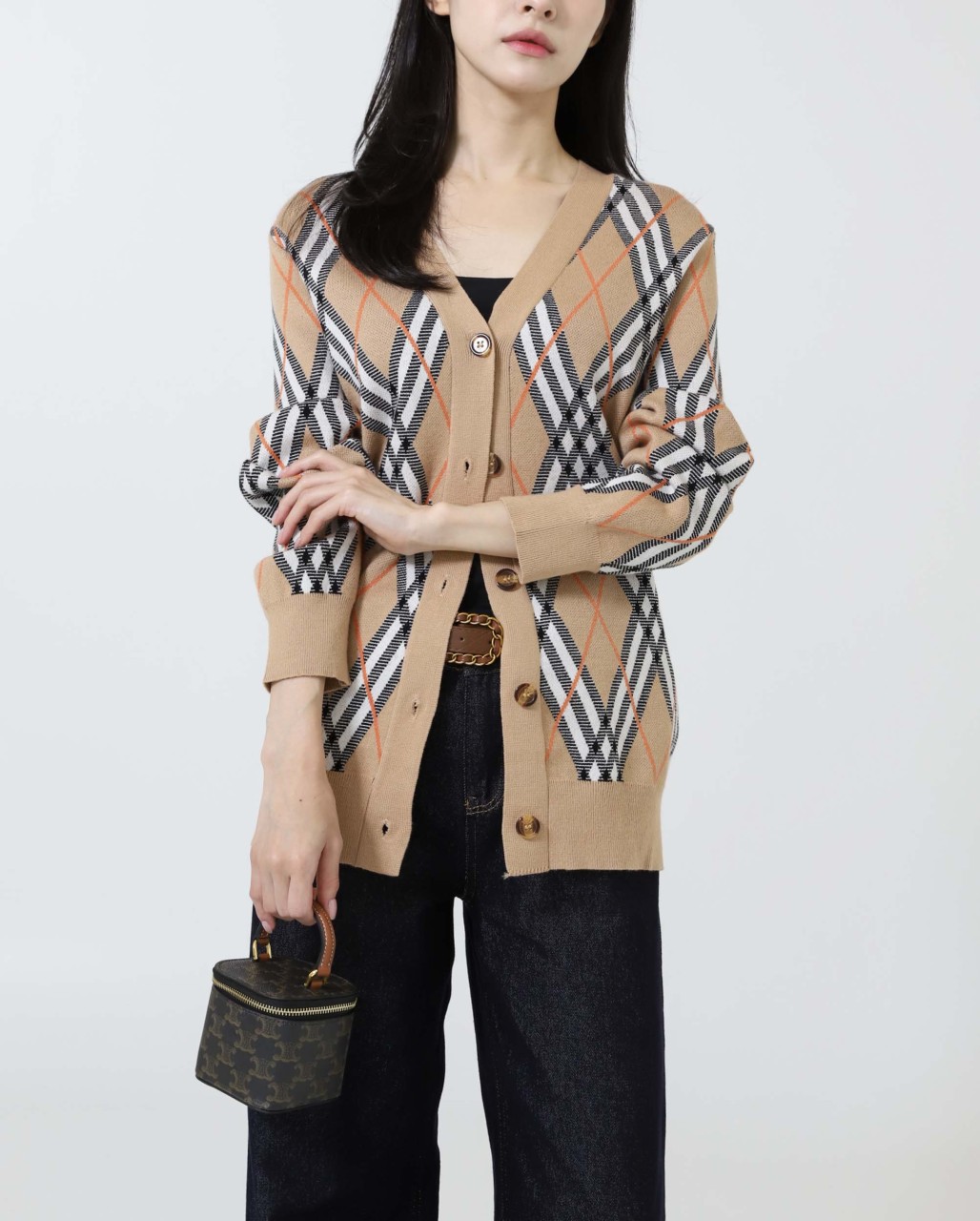 #버버리 [ B*RBERRY ] 수입 체크 울 블렌드 가디건 -단가인하- 입고💢 #상의 #여성가디건