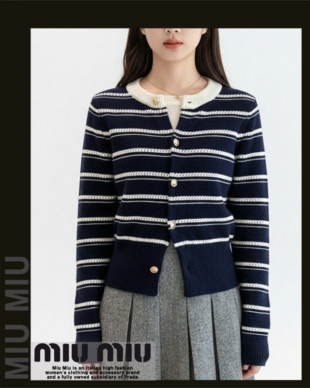 💕 미*** 넥 포인트 ST 니트 셔츠 가디건 (25-883)