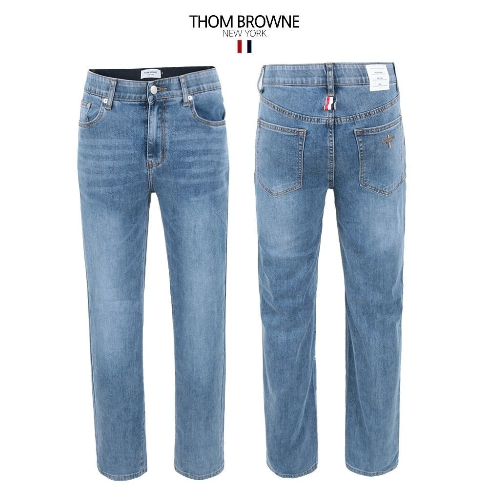 💕 톰* 중청 쿨터치데님 세미와이드 히든밴드 팬츠