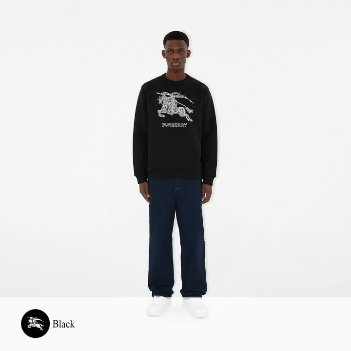 💕 버** 체인 기마 자수 맨투맨