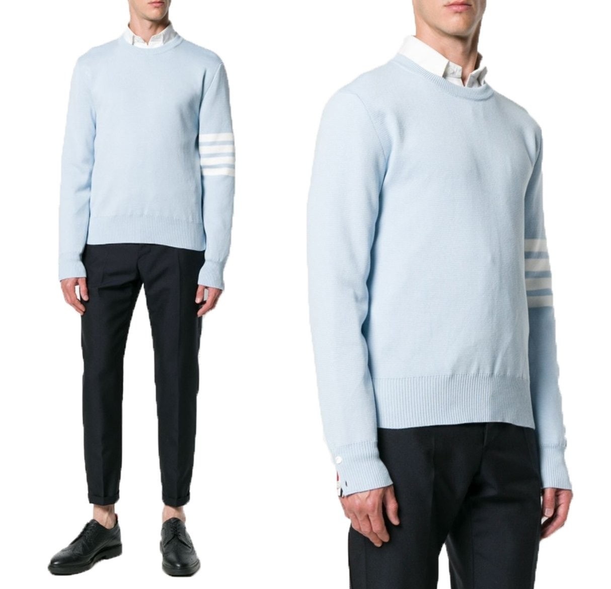 💕 톰* 메리노 크루넥 스웨터(라이트블루)