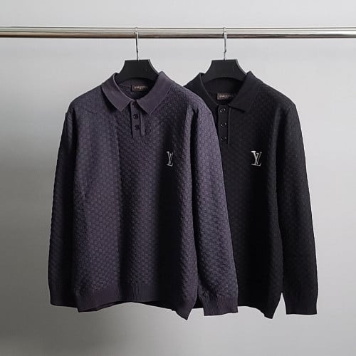 💕 루* LV자수 긴팔 카라 니트