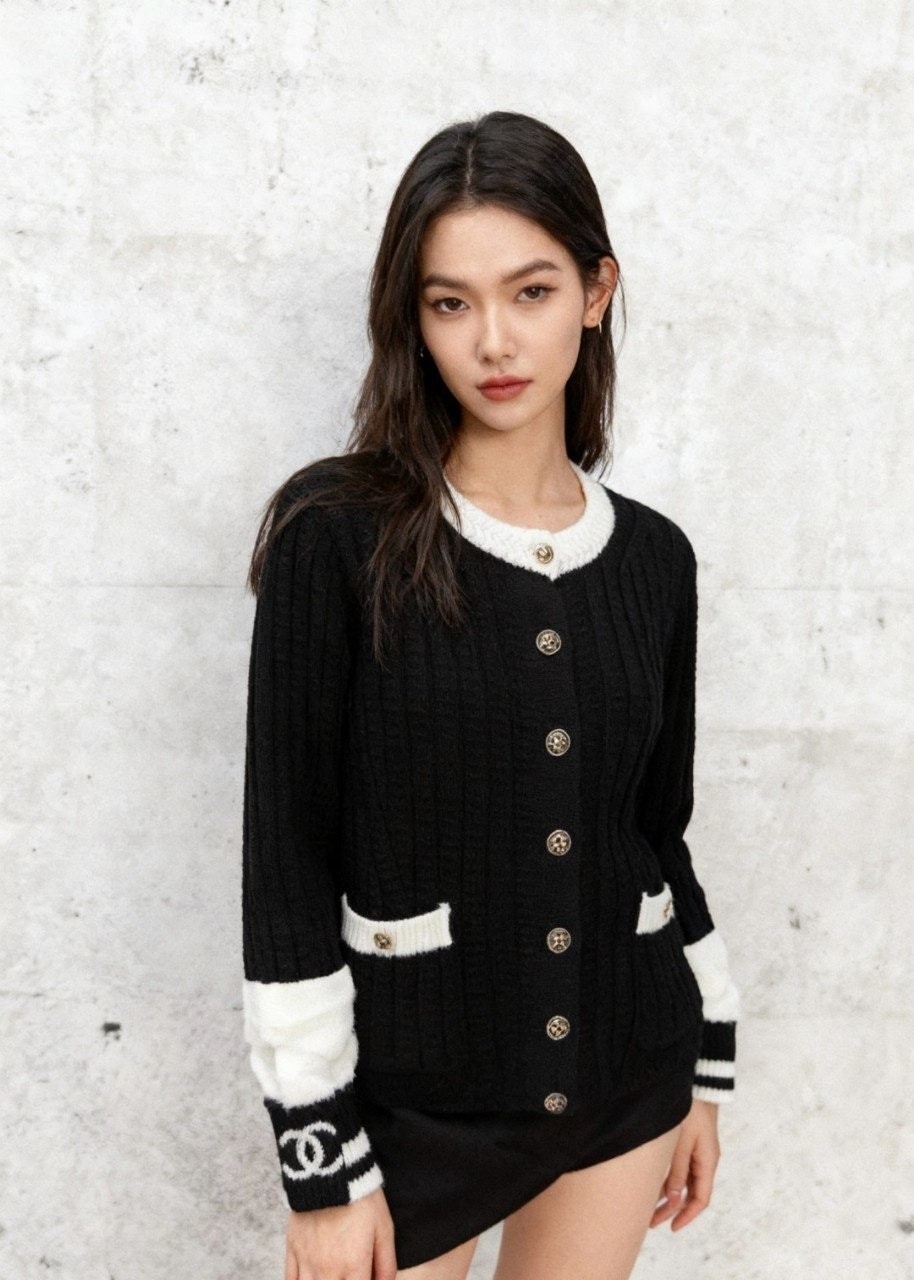 💕 샤* 코코네쥬 메탈릭 울캐시 가디건