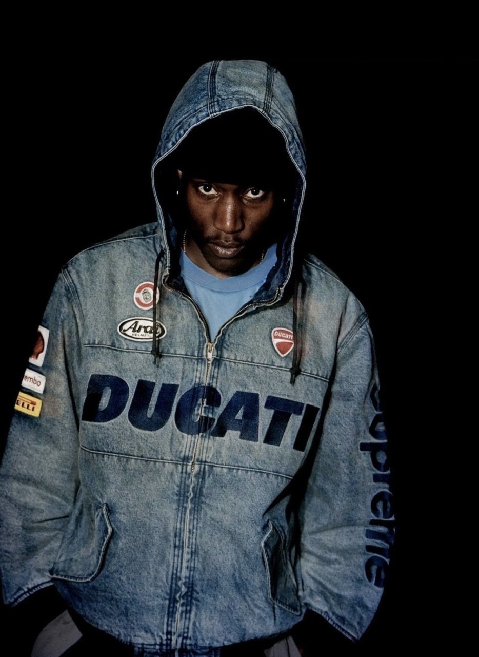 💕 슈** × 두카티 후드 레이싱 자켓