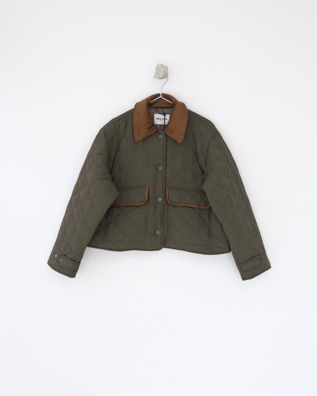 •미우미* 26 퀄팅 퐁제 블루종 자켓 패딩 - 수입