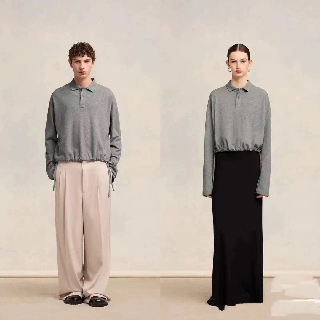 •아* 드 꾀흐 톤온톤 크롭 폴로 - 수입