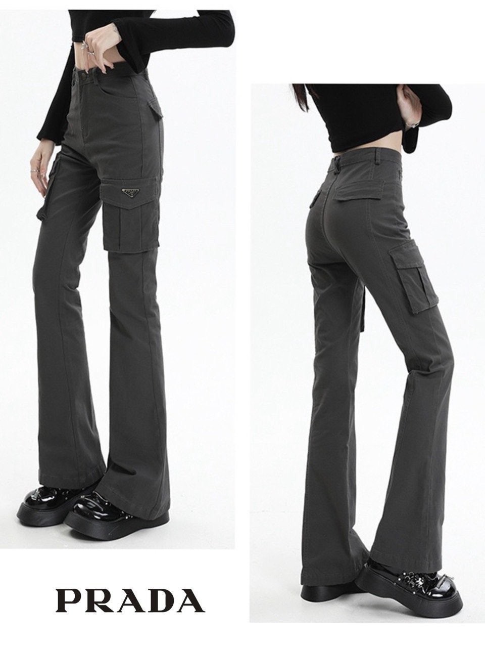 💕 프** 플레이트 카고 부츠컷 팬츠