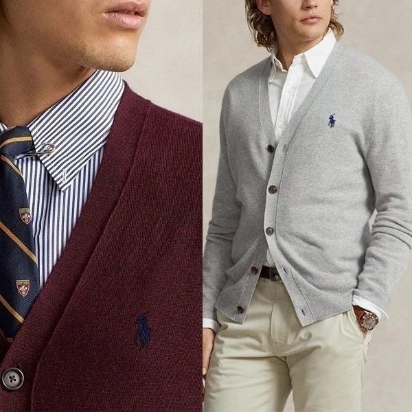 💕 폴* 랄프로렌 비스코스 브이넥 가디건