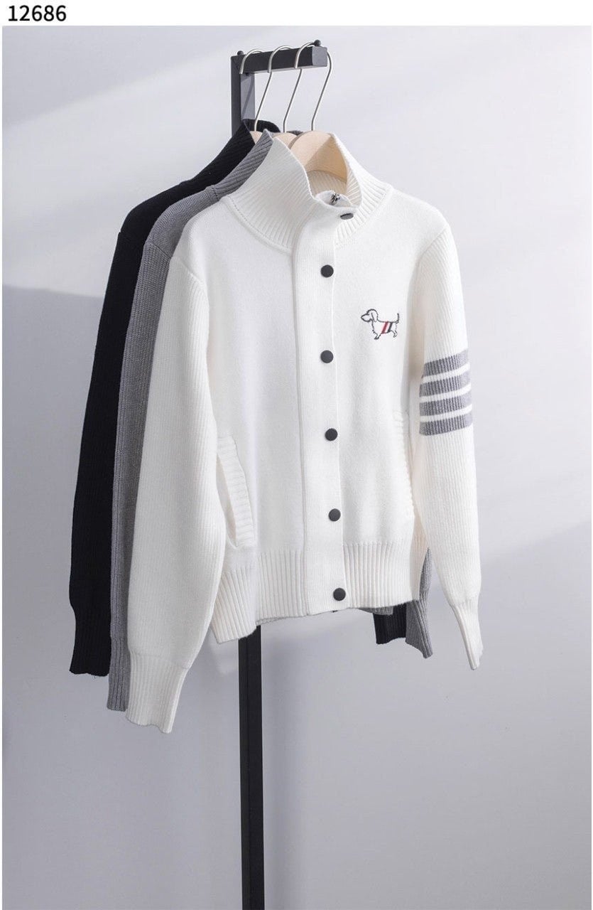 💕 톰* 여성 터틀넥 니트 가디건 자켓