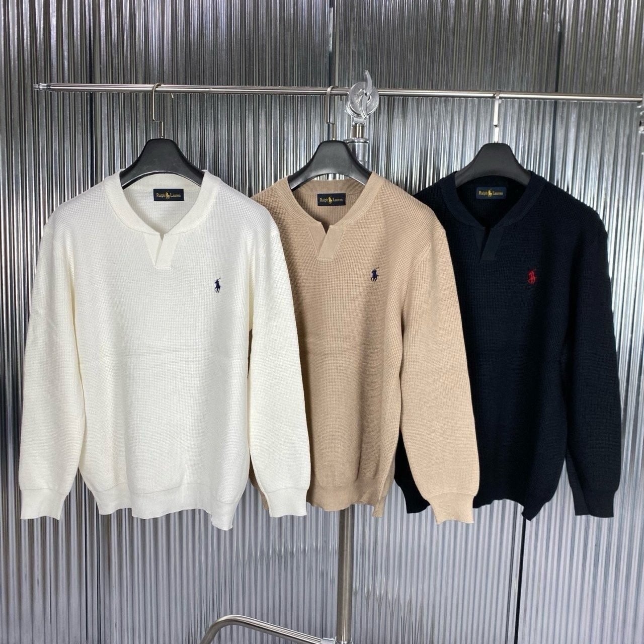 💕 폴* 브이 하프 라운드 니트