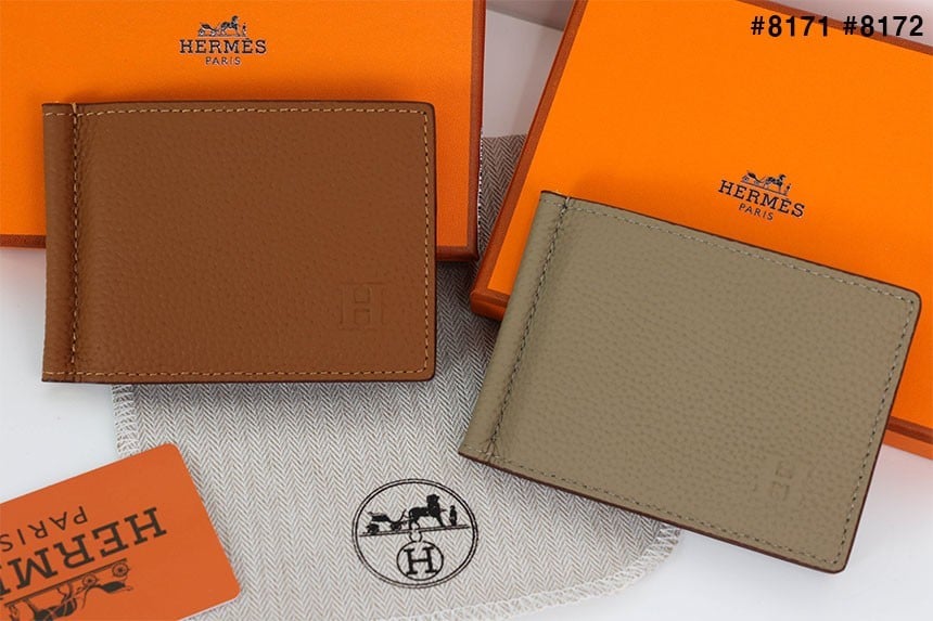 🍀 [HERMES] 에르메스 포커 컴팩트 머니클립 지갑 🍀
