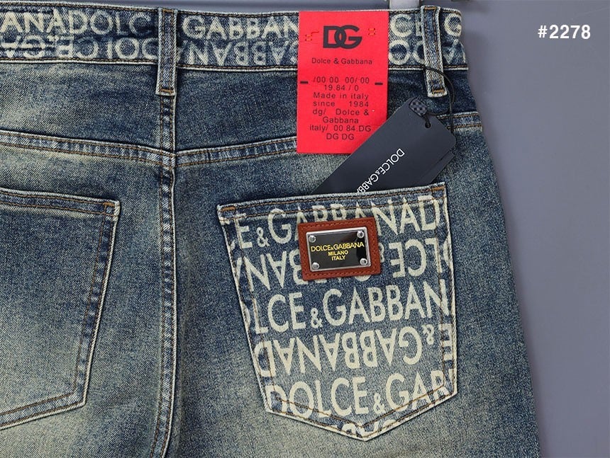 🍀 [DOLCE&GABBANA] 돌체앤가바나 이니셜 로고 DG 워싱 데님 청바지 🍀