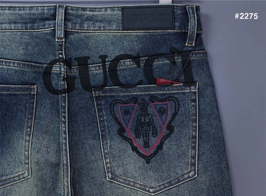 🍀 [GUCCI] 구찌 GG 히스테리아 로고 워싱 데님 청바지 🍀