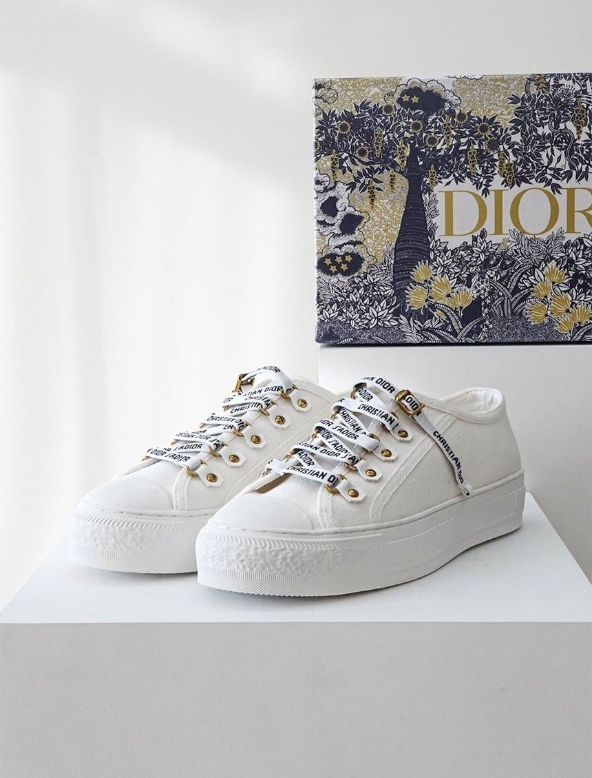 디올 코튼 바클 스니커즈