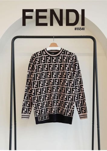 🍀 [FENDI] 팬디 수입 FF 자카드 라운드 니트 스웨터 🍀