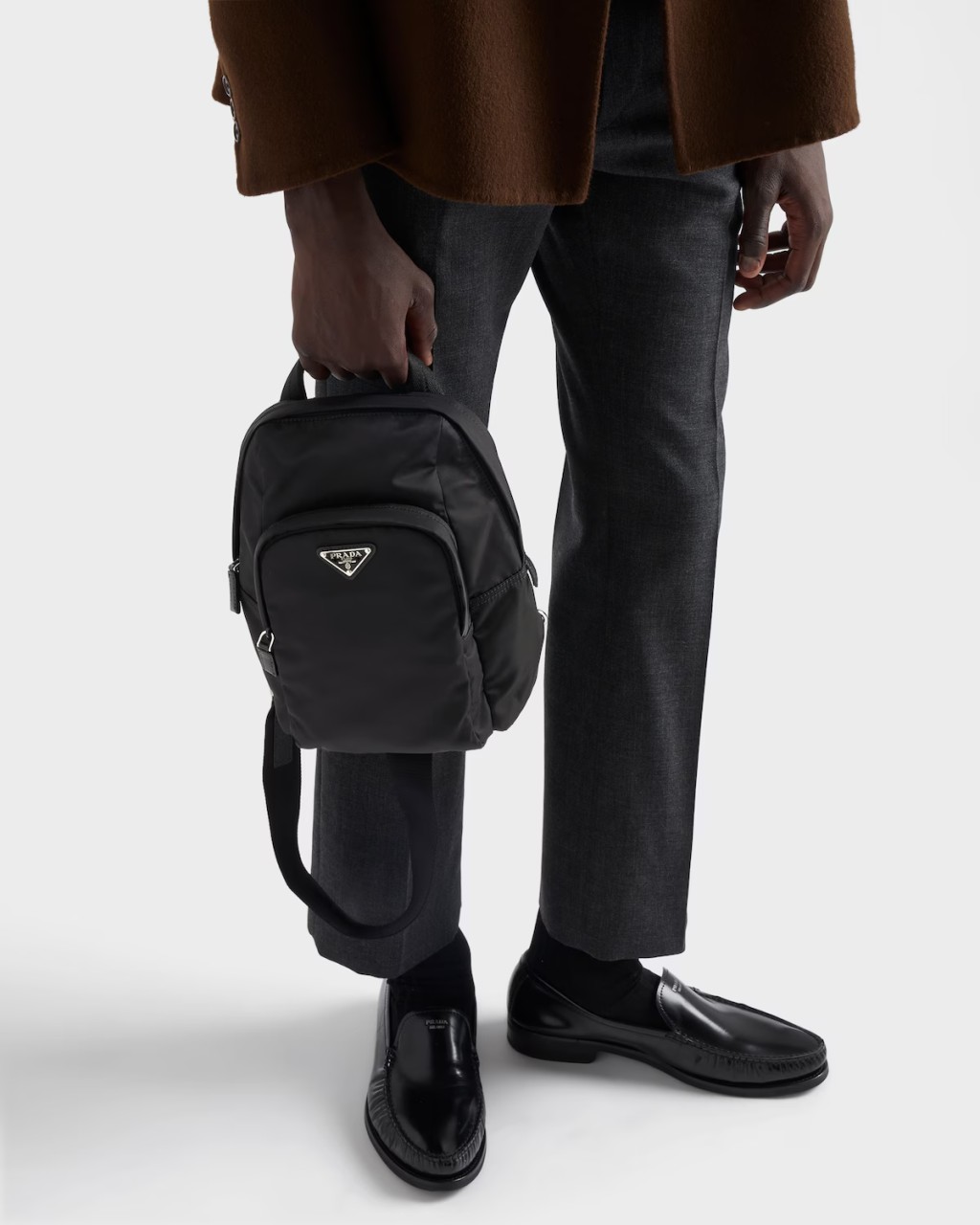 프라다  리나일론및 사피아노 가죽백팩 #가방 #잡화