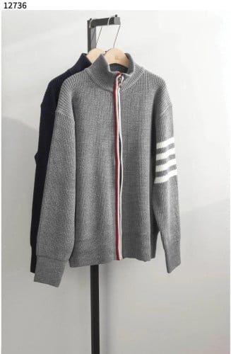 💕 톰* 사선완장 베이직 니트 집업