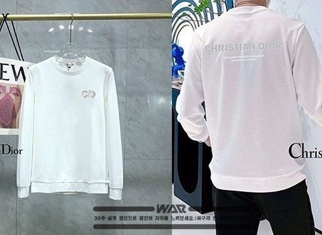 💕 디* CD 레터링 백로고 밍크양기모 티셔츠