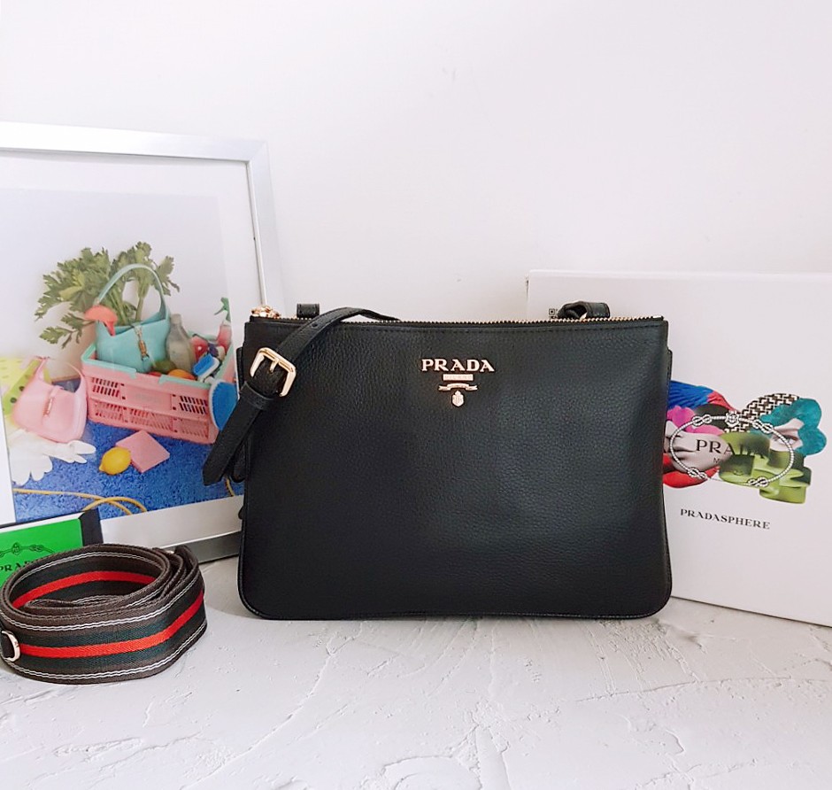 #FO #프라다 더블지퍼 크로스백