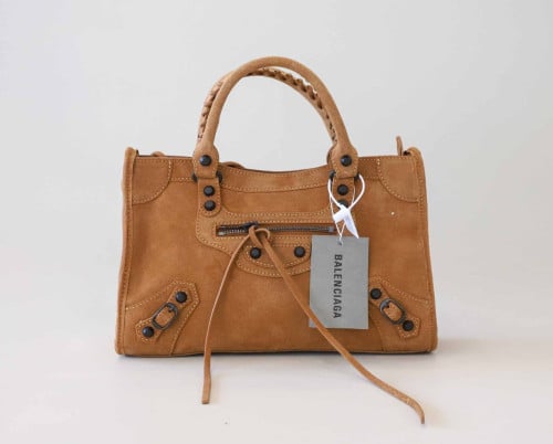 #PY #발렌시아가 르시티 백 - 스몰 카멜 -