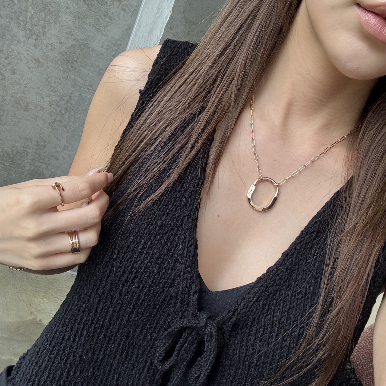 #N #티파니 락 목걸이