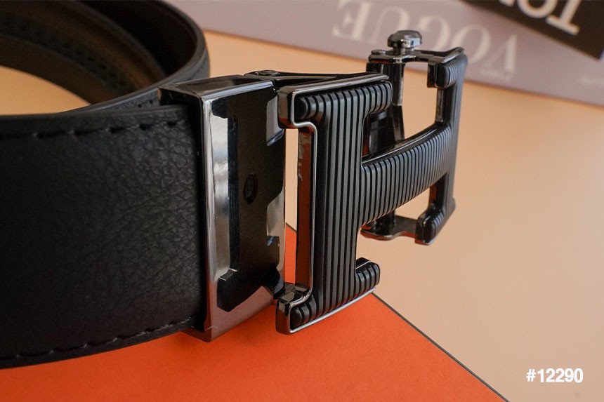 🔆 [HERMES] 에르메스 H스트라이프블랙로고 자동벨트 🔆