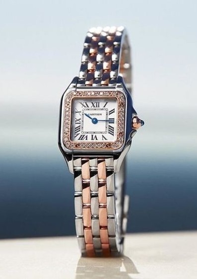 까르띠* 팬더 드 까르띠에 워치 로즈골드 콤비 다이아