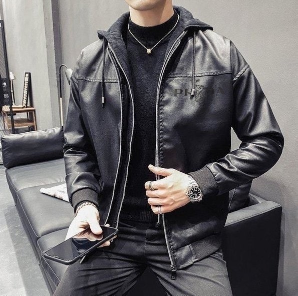 💕 프** 타이거 페이커 후드 레더 집업