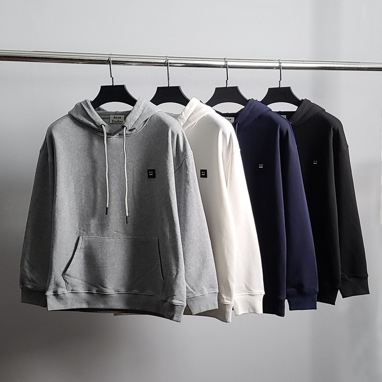 💕 아** 블랙와펜 코튼 후드티