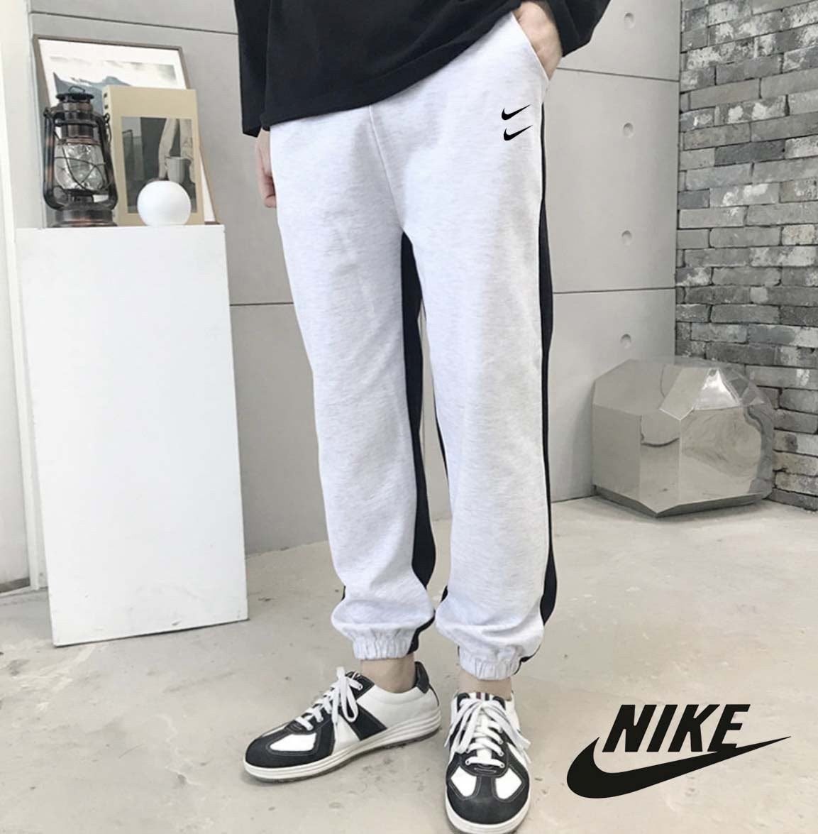 💕 나** 더블스우시 테이퍼드 투톤 조거팬츠