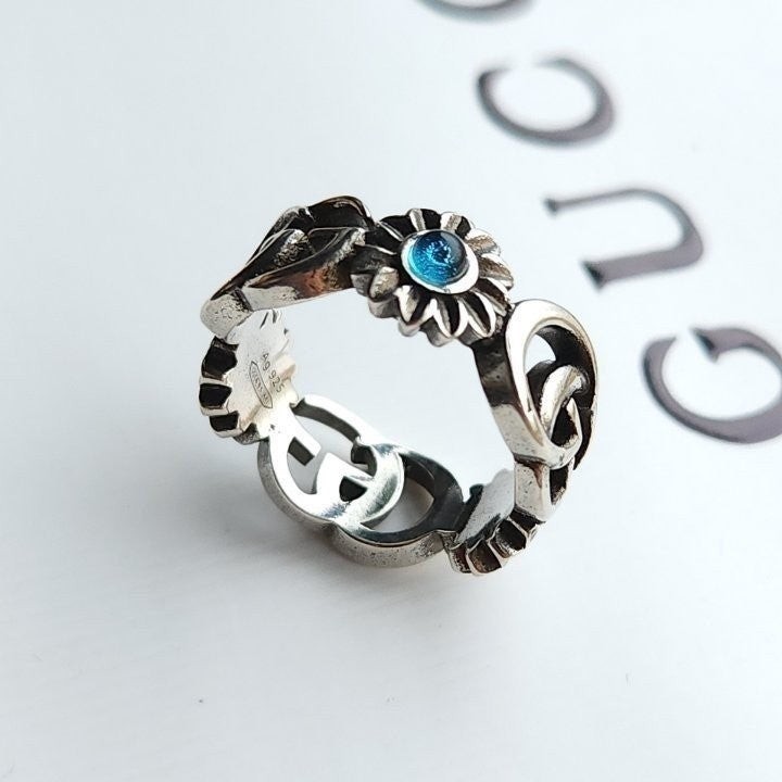 💕 [97번] 구* 더블 G 플라워 반지