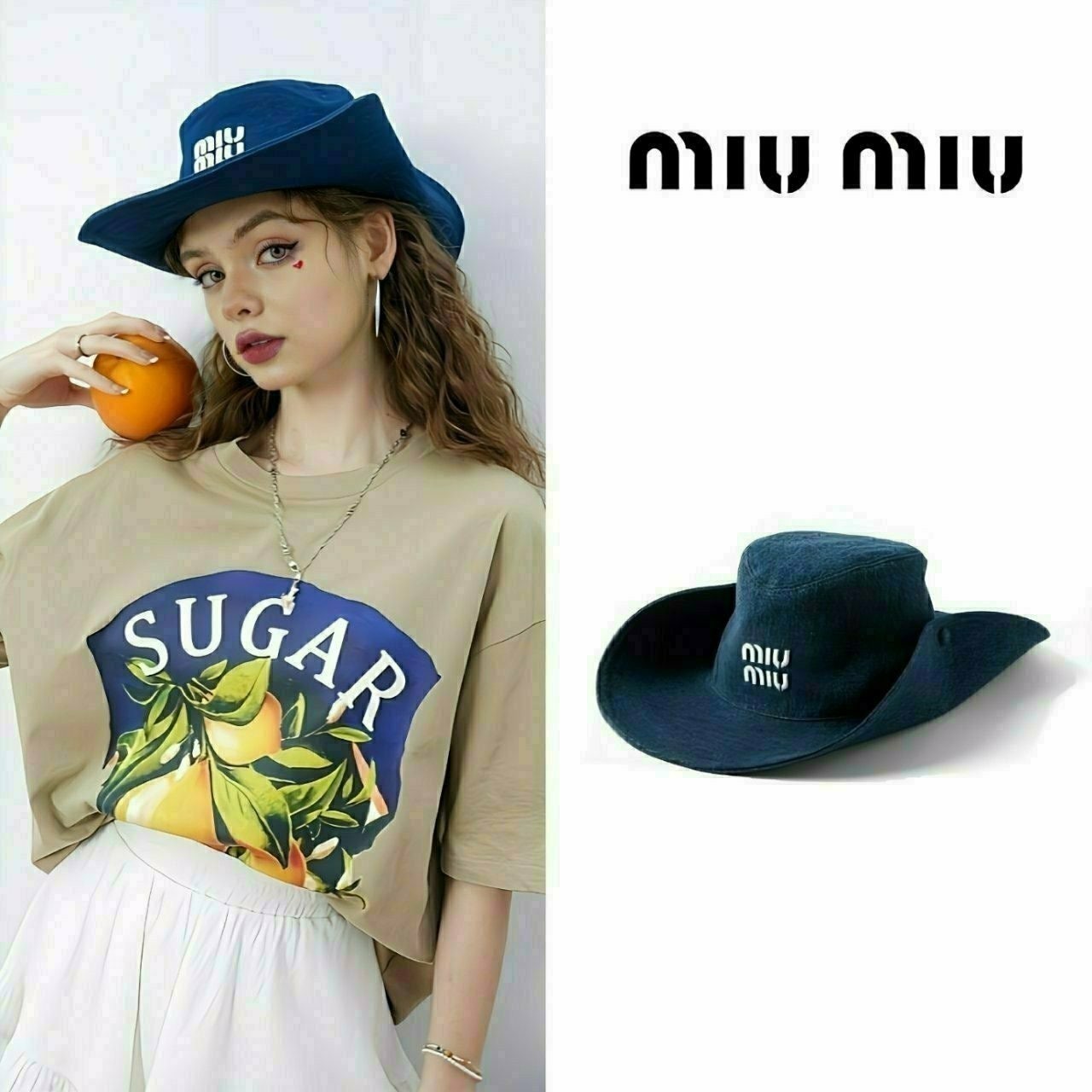 💕 미*** 로고 데님 햇