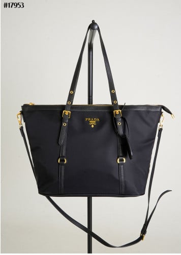 🔆[PRADA] 프라다 나일론 포코노 사피아노 레더 토트백 🔆