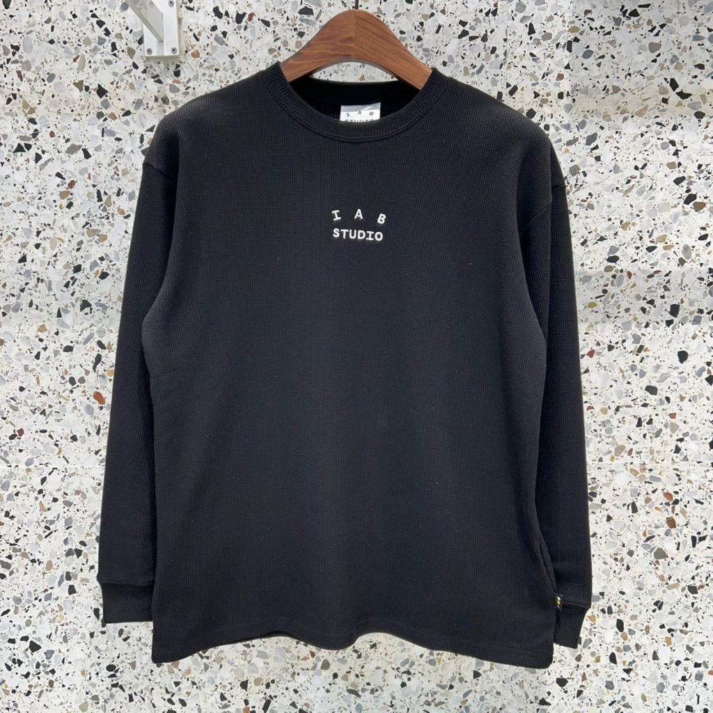 아이앱 스튜디오 와플 롱 슬리브 긴팔티